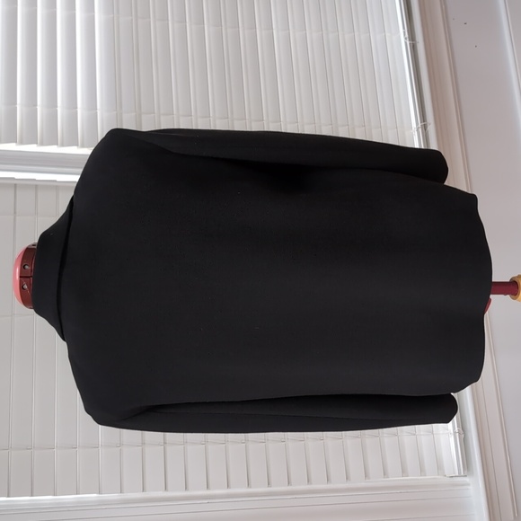 Eileen Fisher Black Minimalist Four-Button Jacket Elevated Office Staple - Picture 3 of 6